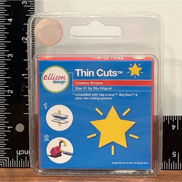 Sizzix 22170 Ellison Design Thin Cuts Creative Shapes Star #1 by Stu Kilgour - Picture 2 of 2